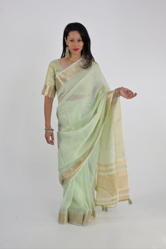Prague Serene Mint Cotton